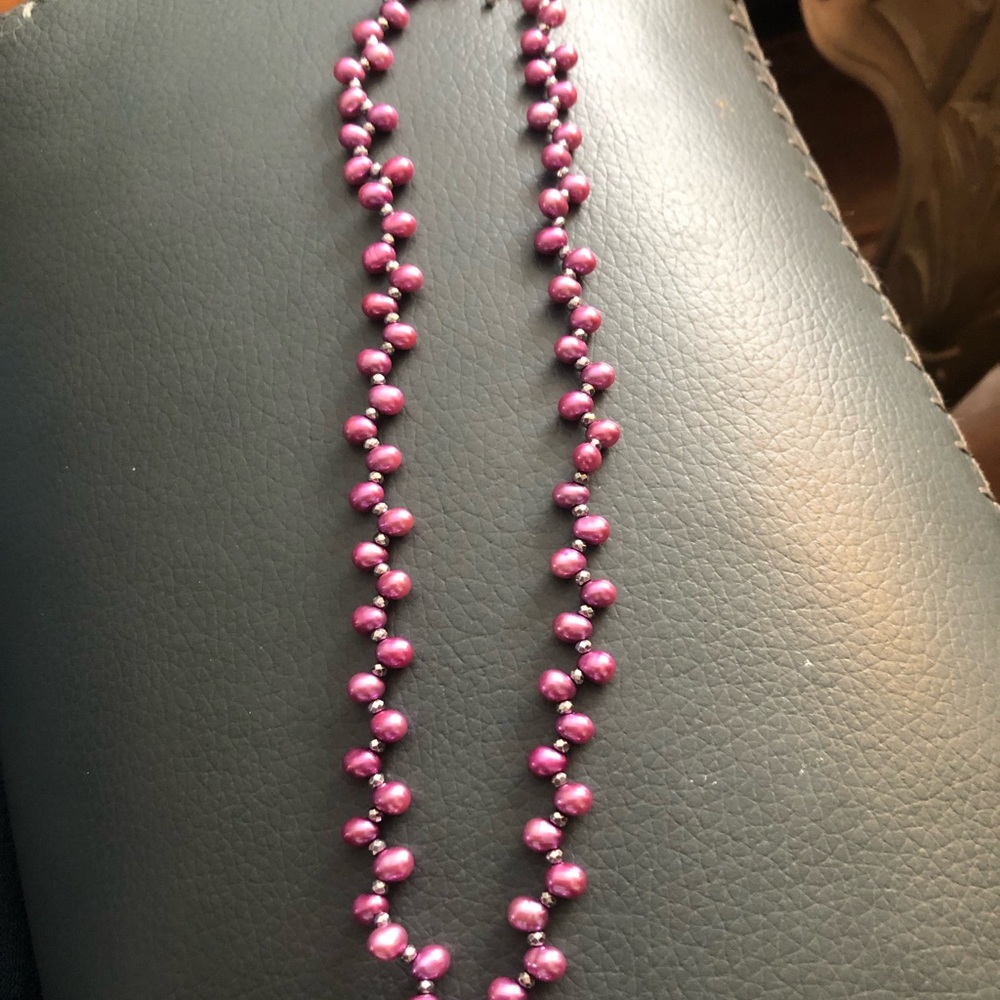 Honora Radiant Purple Pearl Necklace